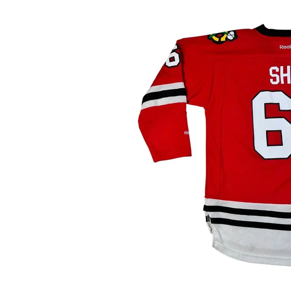 Reebok Chicago Blackhawks NHL Andrew Shaw #65 Red Jersey Youth Sz L/XL - Picture 9 of 12